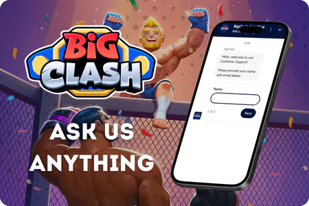 BigClash customer support channels for account and login assistance
